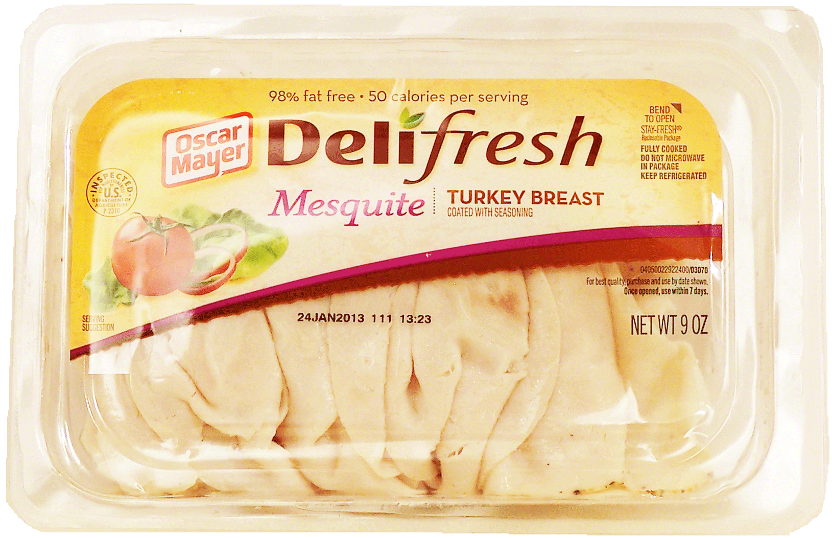 Oscar Mayer Deli fresh mesquite smoked turkey breast, bold Full-Size Picture